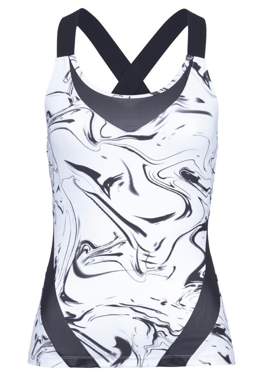 

Спортивный топ LASCANA ACTIVE Sports Top, черный/белый