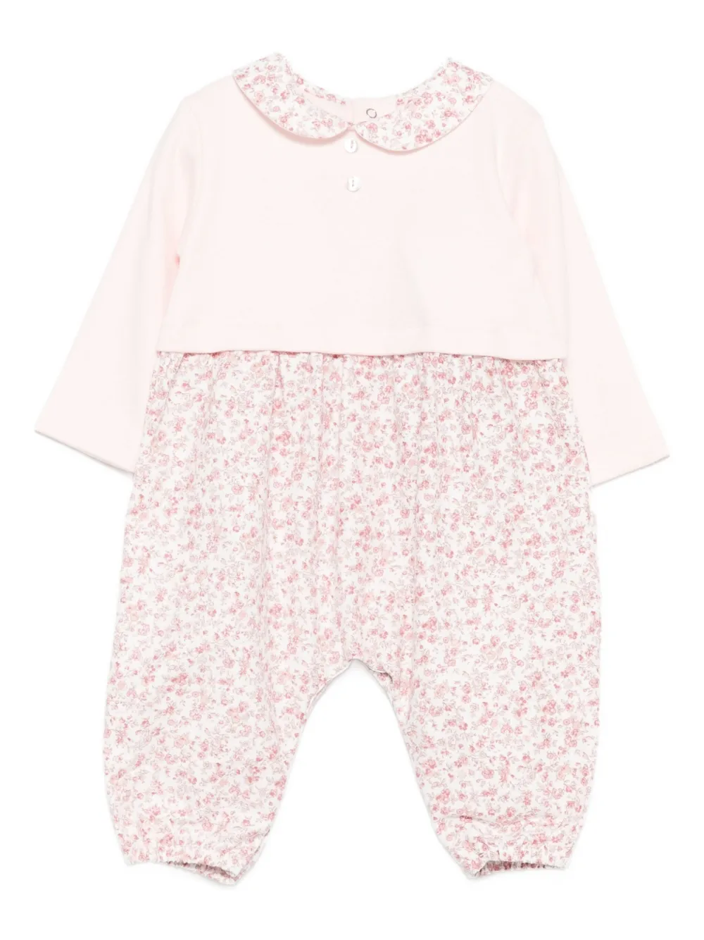 

Комбинезон с цветочным принтом Laranjinha, розовый