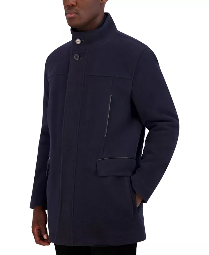 

Мужское теплое пальто на меху Car Coat Cole Haan, синий