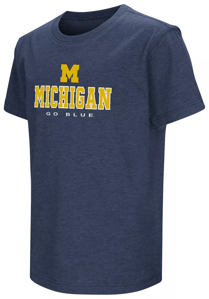 

Темно-синяя футболка Colosseum Youth Michigan Wolverines