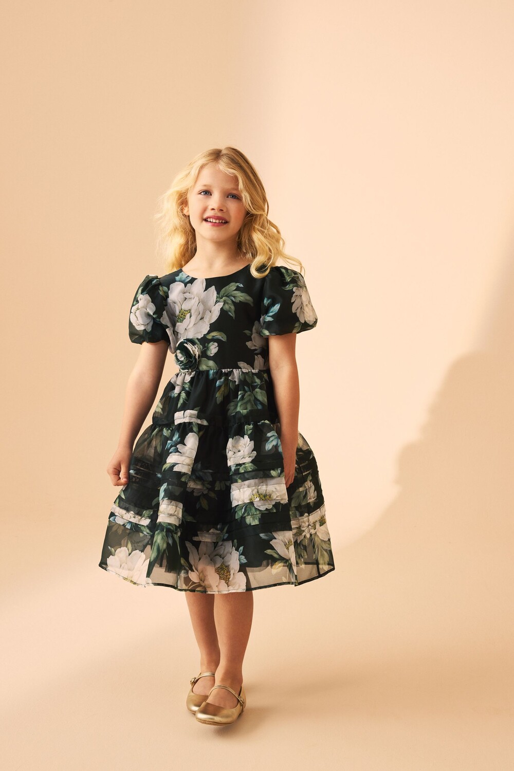 

Выпускное платье из цветочной органзы Wisley Laura Ashley, зеленый