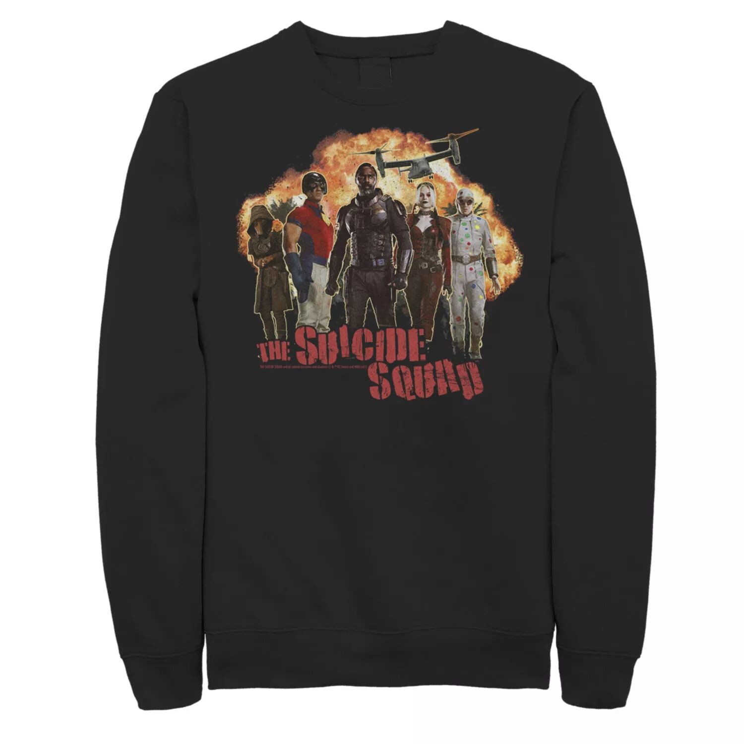 

Мужская толстовка с портретом взрыва The Suicide Squad Group Licensed Character