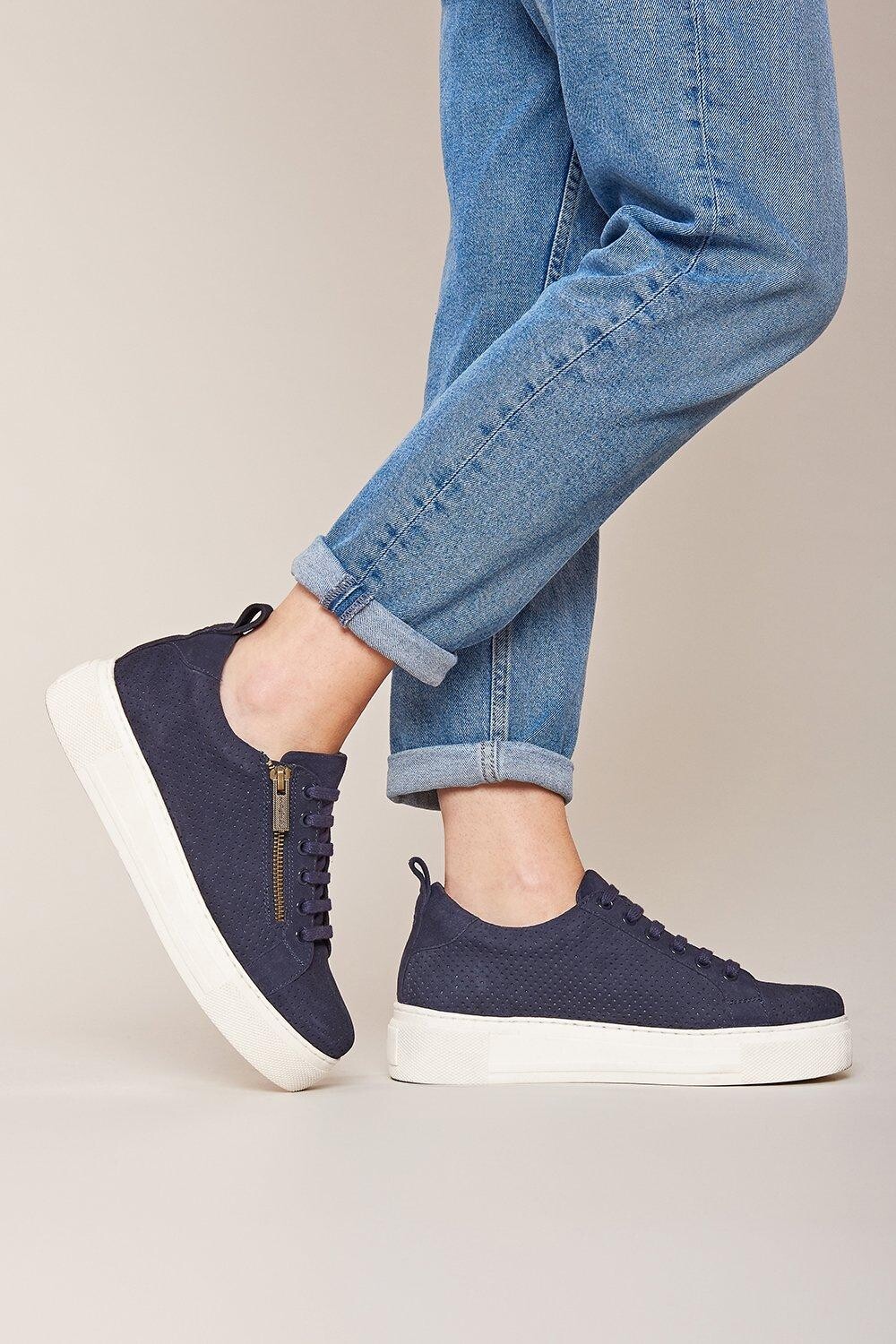 

Массивные кроссовки 'Dawlish' Flatform Zip Trainers Moshulu, синий