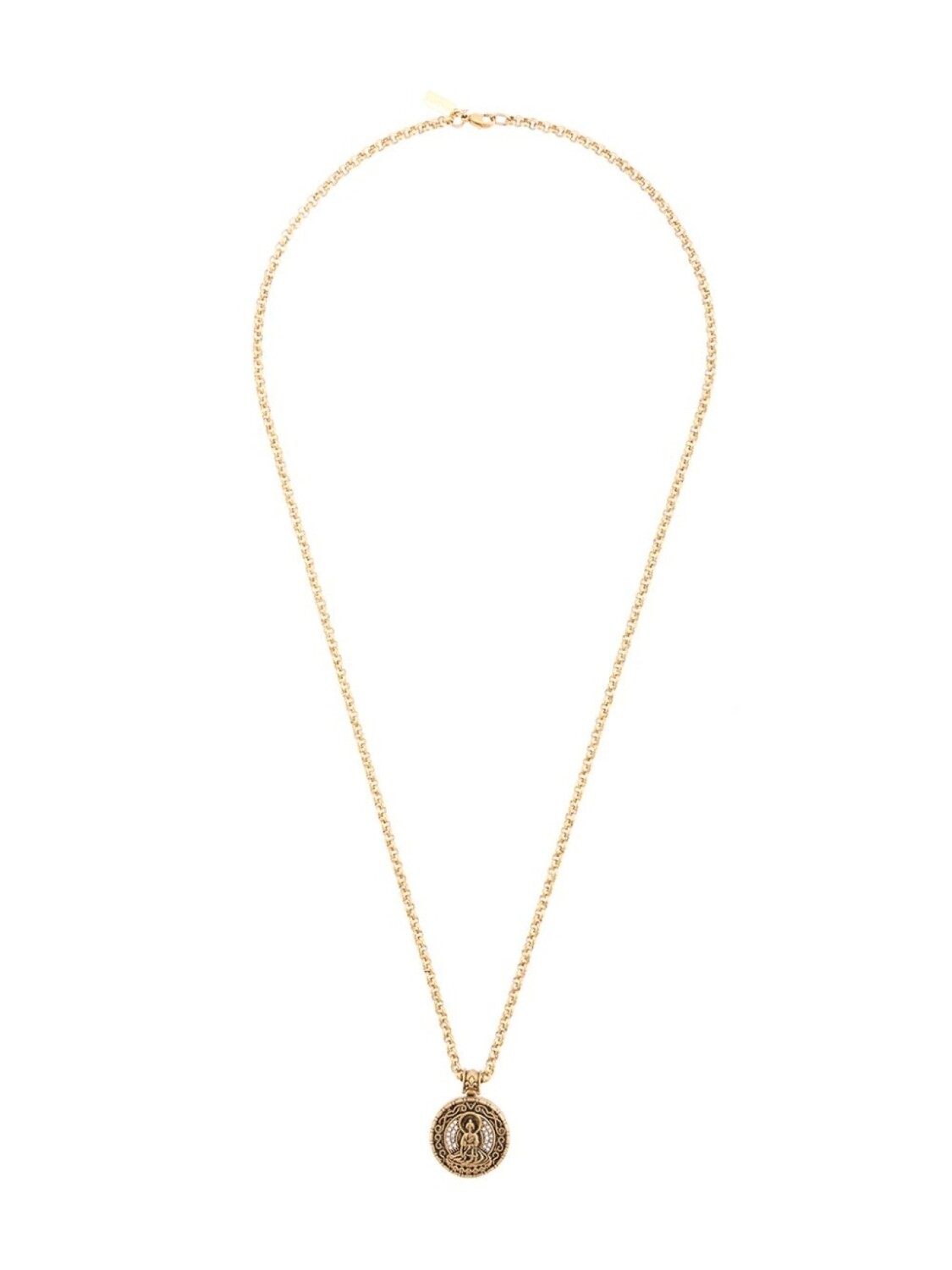 

Колье с амулетом 'Будда' Nialaya Jewelry, золотой