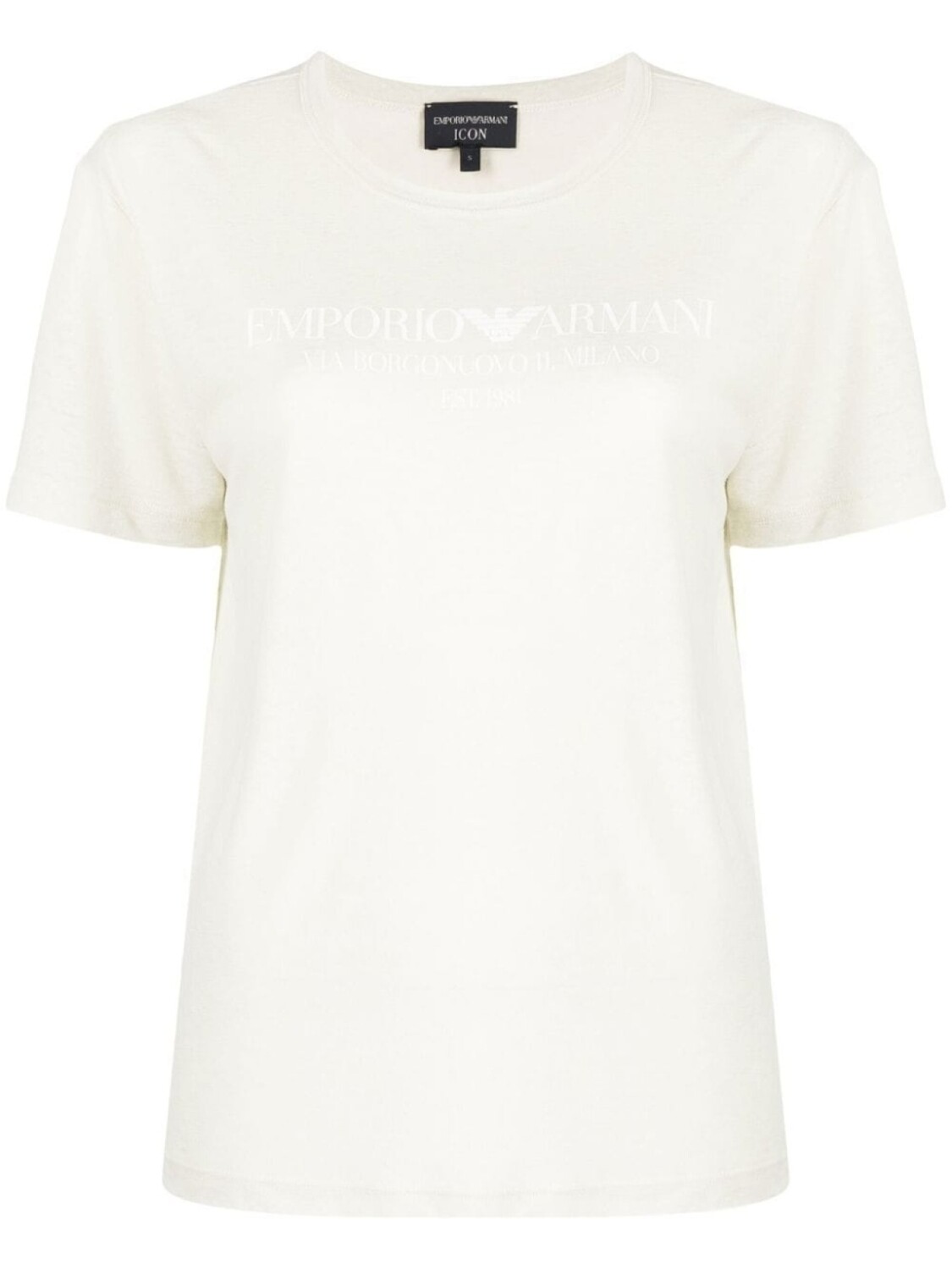 

Emporio Armani футболка с логотипом, нейтральный цвет