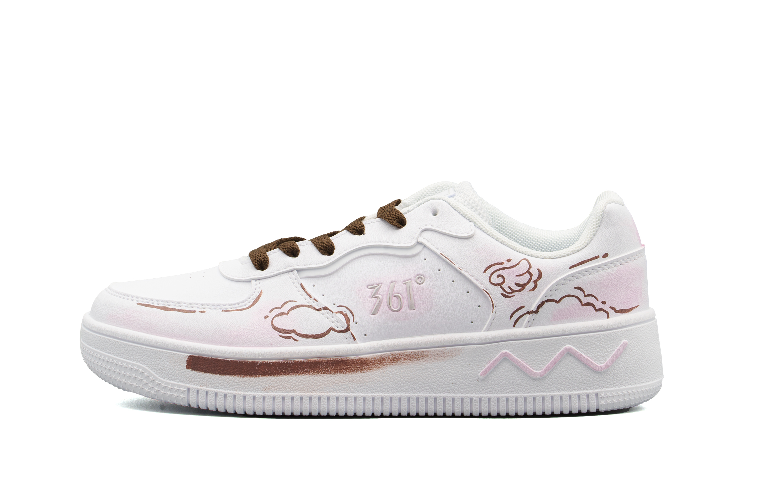 

Кроссовки для скейтбординга Air Force 1 Slip Resistant Abrasion Resistant Low top Unisex 361°, белый