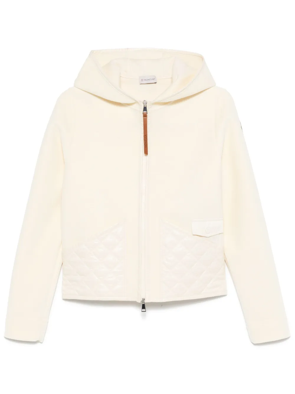 

Флисовое худи MONCLER, белый