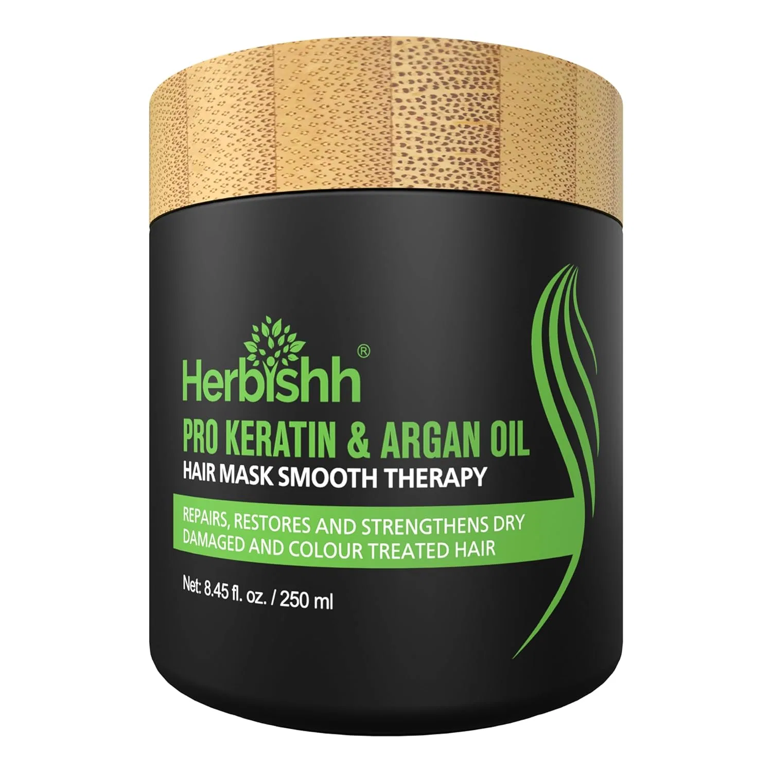 Маска для волос Herbishh Argan с кератином, 250 г Herbishh