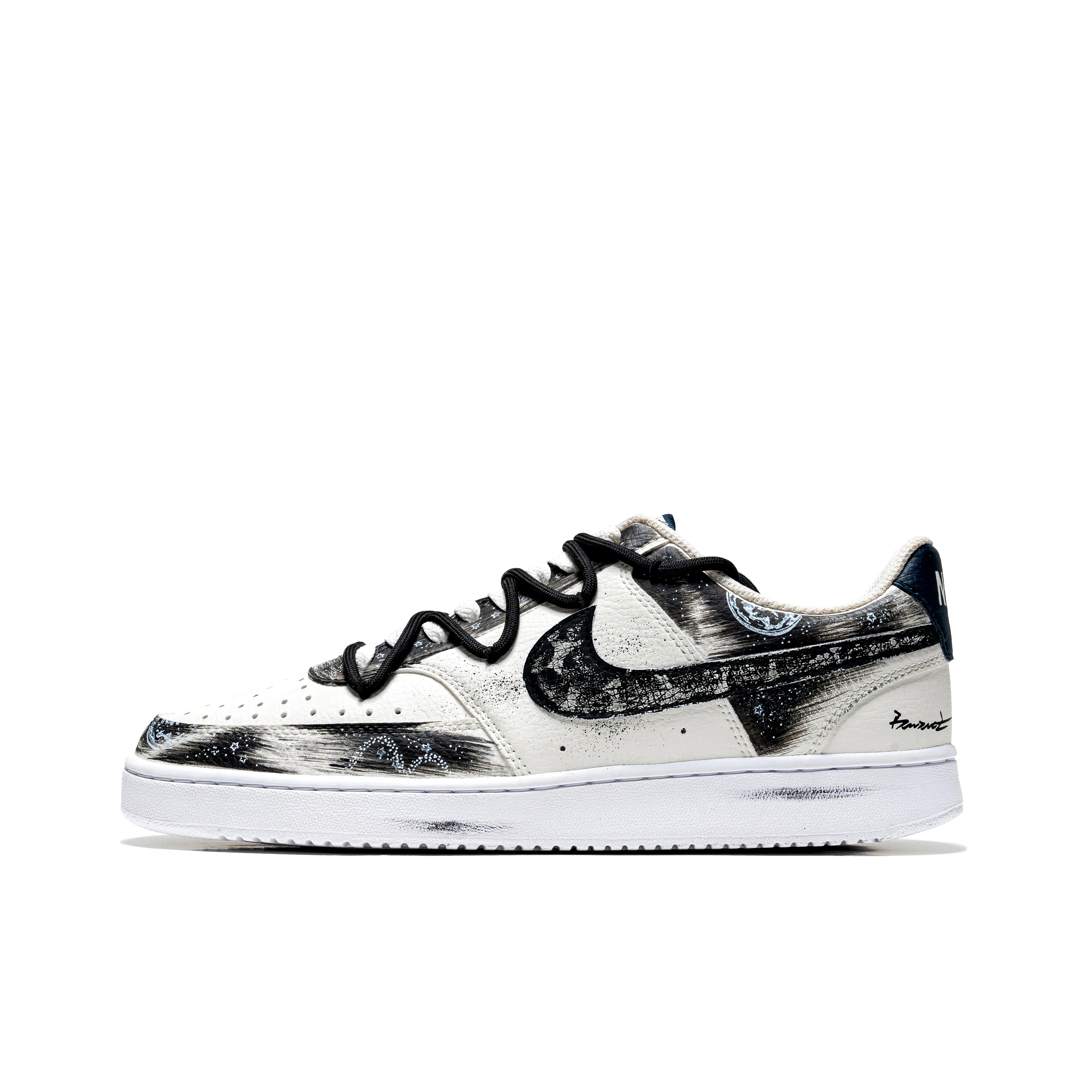 

Nike Кроссовки для скейтбординга Court Vision 1 Low Top, мужские, черно-белые