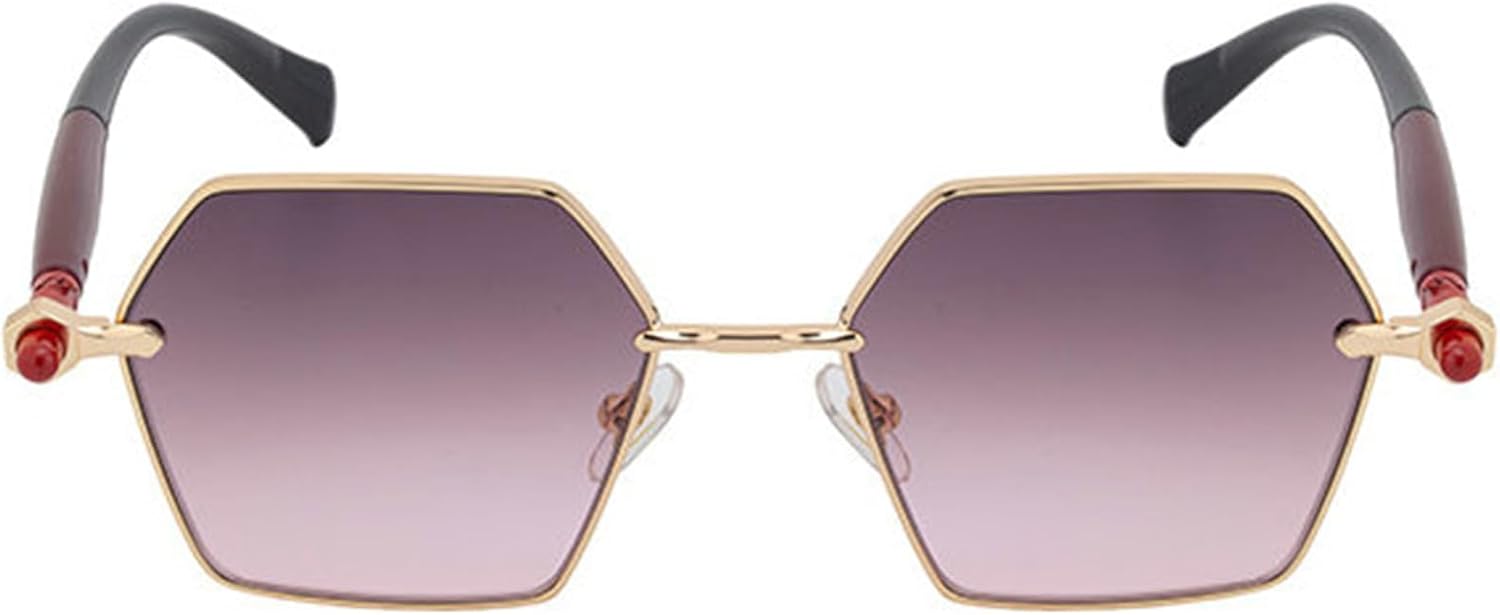 

Солнцезащитные очки Willochra маленького квадратного шестиугольного размера для женщин, ретро-очки для мужчин, металлическая оправа, многоугольные солнцезащитные очки, винтажные градиентные очки, защита от УФ-излучения UV400, C6