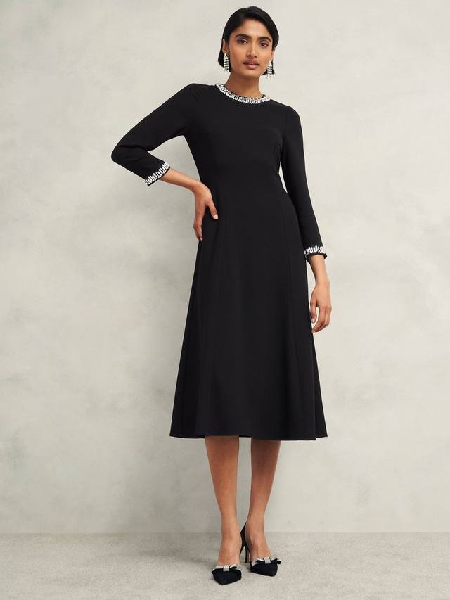 

Платье с отделкой от евгении Hobbs, цвет Hobbs Black