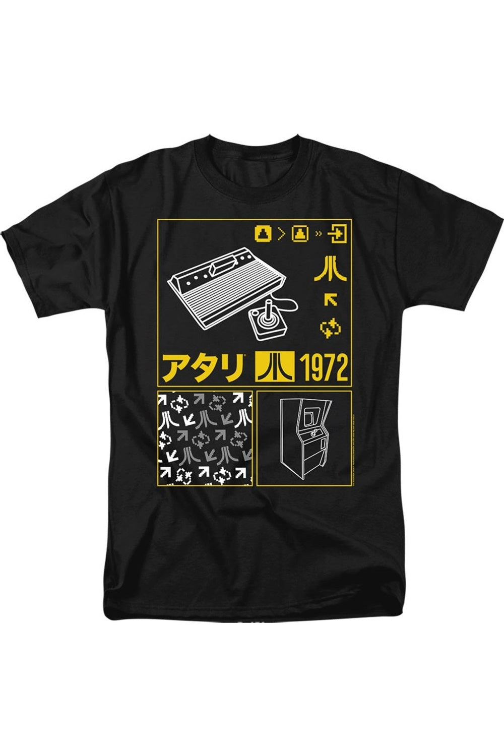 

Футболка Atari Kanji Squares с коротким рукавом для взрослых Gildan, черный