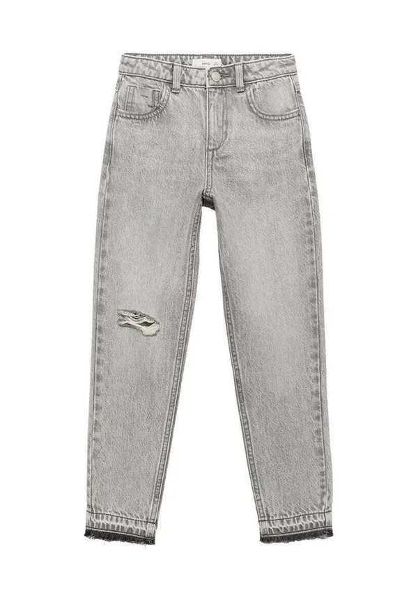 Детские джинсы облегающего кроя Mango Kids, Grey Denim — фото 3