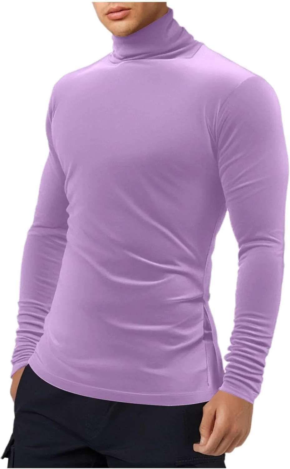 

Мужской повседневный свитер-водолазка Slim Fit uhnmki