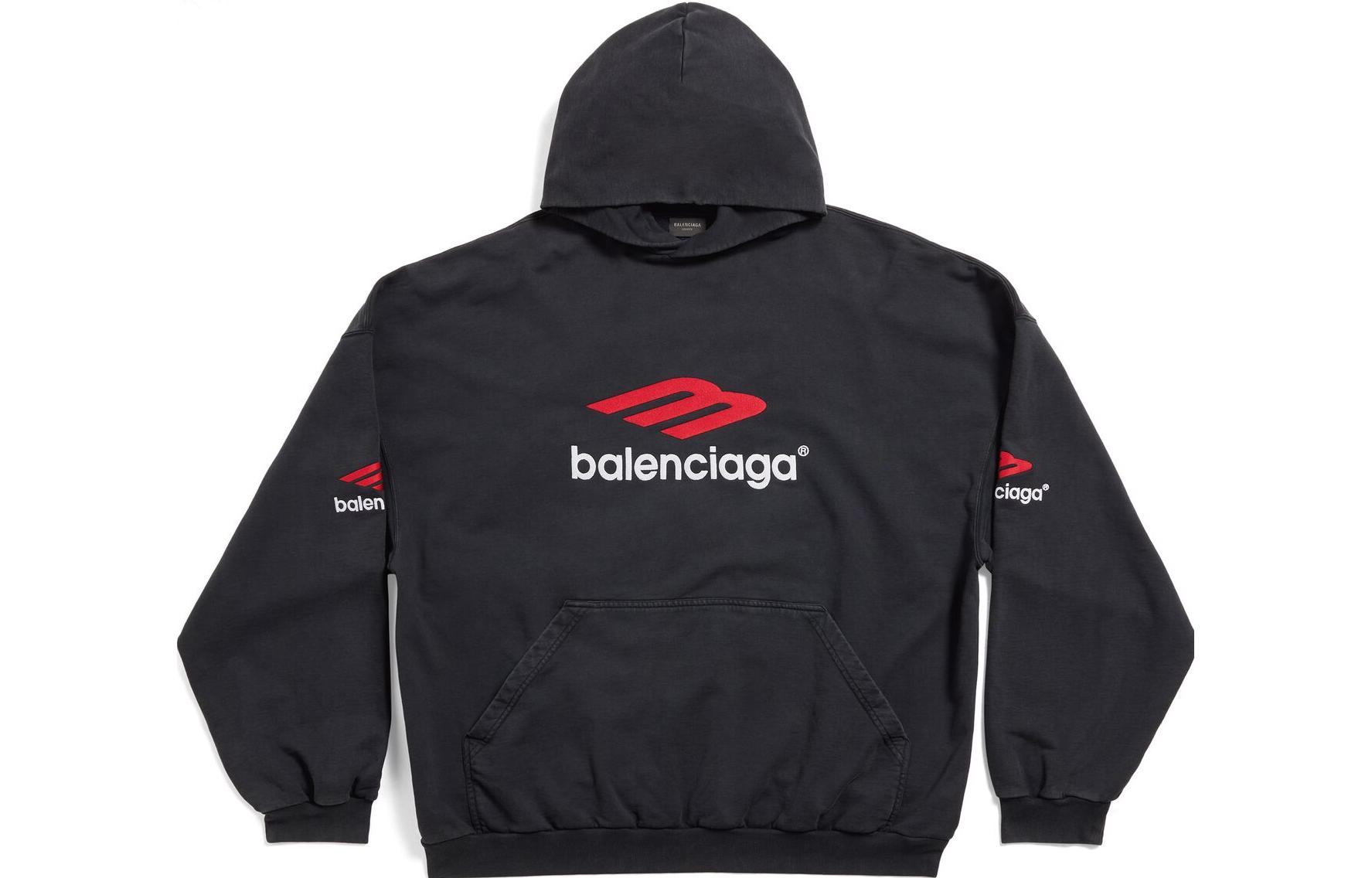 Толстовка Icon Cotton от 3B Sports Balenciaga, черный — фото 3