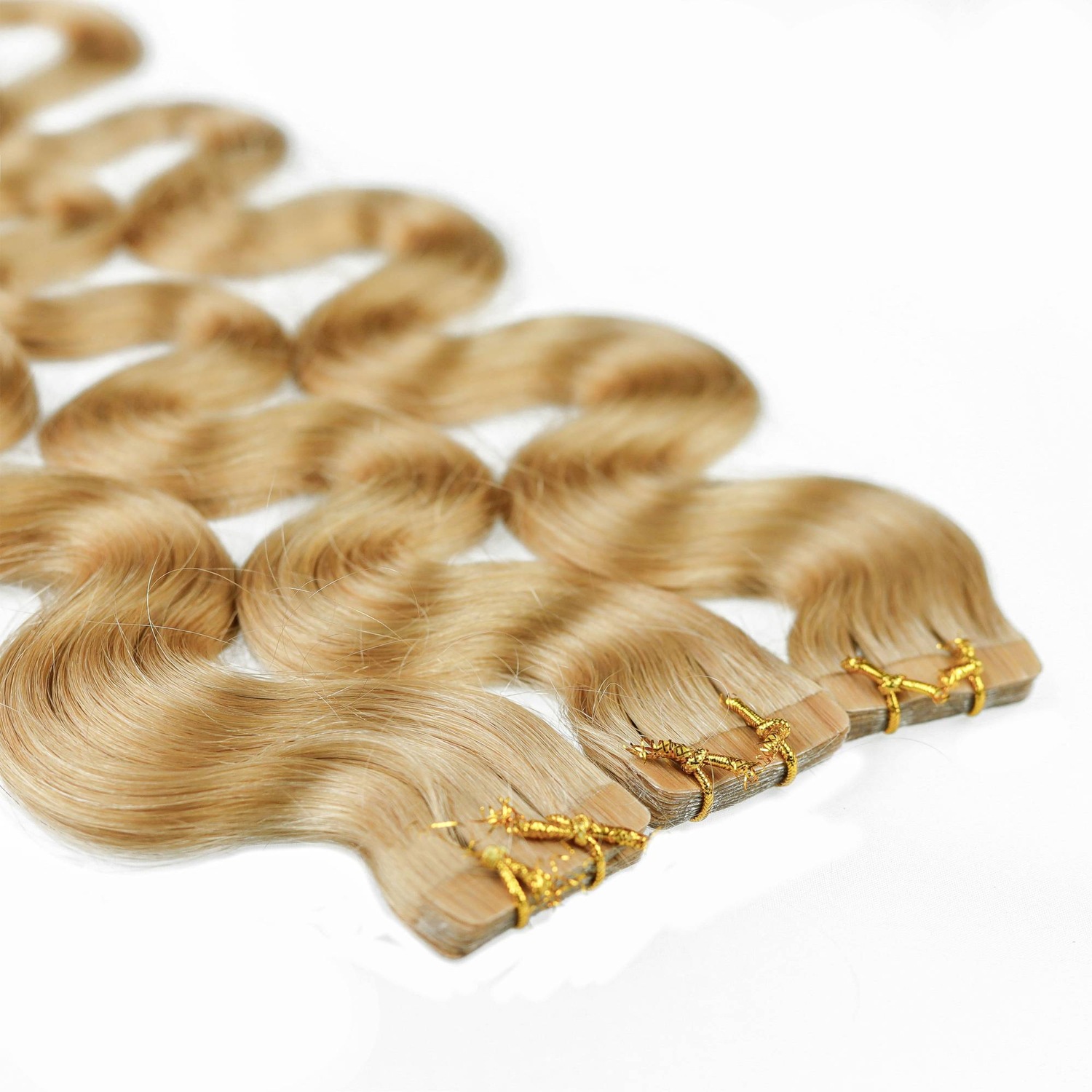 

Накладные волосы tape extensions echthaar #9/31 lichtblond gold-asch Hair2Heart, 60cm, количество 10 шт.