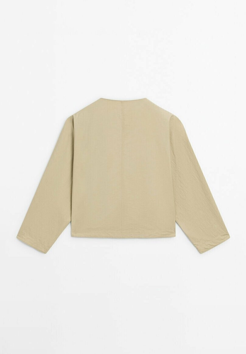 

Легкая куртка CO-ORD WITH BUTTON DETAILS Massimo Dutti, бежевый