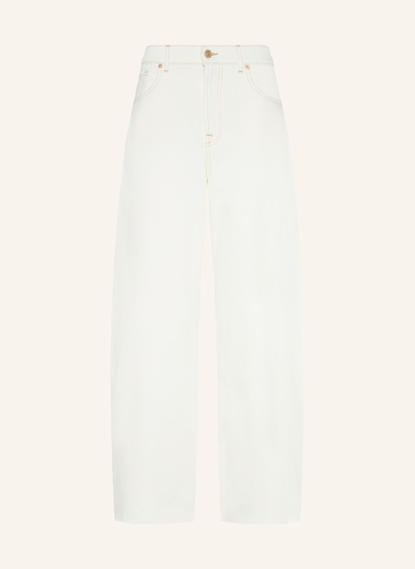 

Брюки bonnie curvilinear wide leg fit 7 For All Mankind, белый