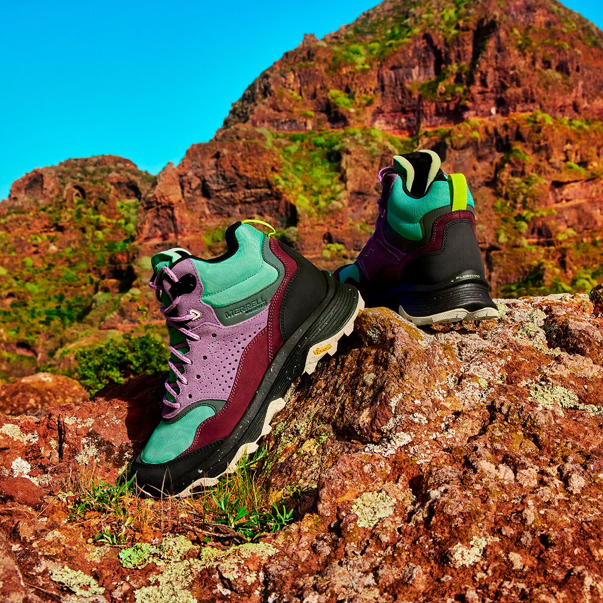 Ботинки для походов женские Merrell Speed Solo Mid WP водонепроницаемые, мультиколор — фото 4