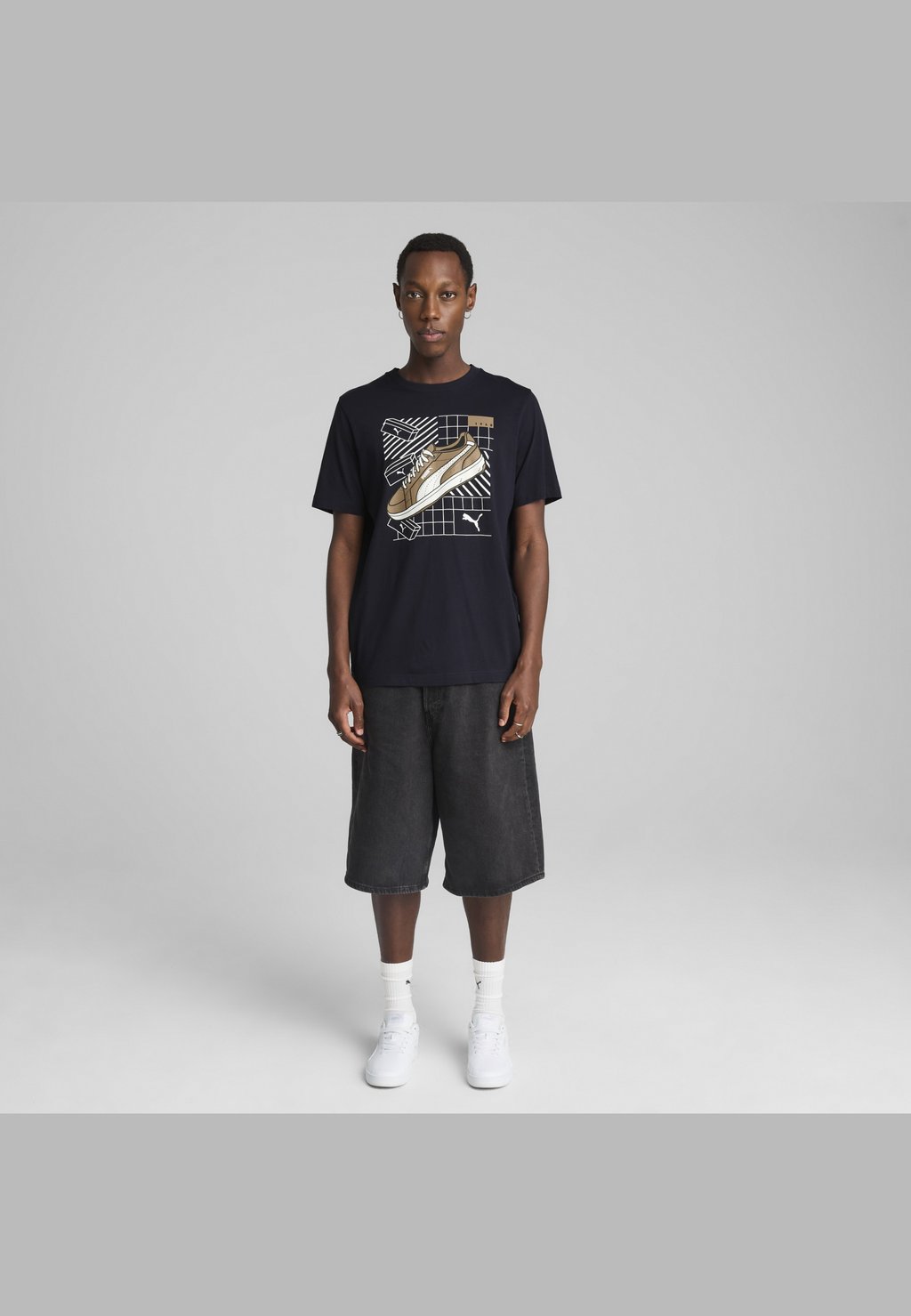 

Футболка с принтом GRAPHICS Puma, темно-синий