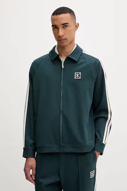 Олимпийка мужская на молнии с модалом Calvin Klein, зеленый