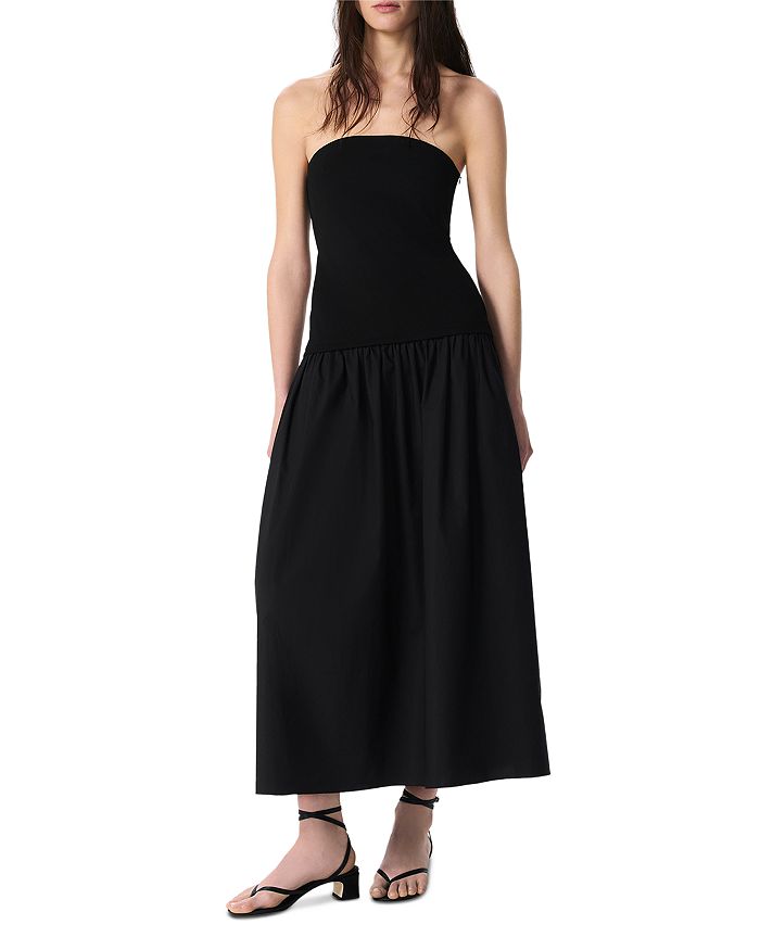 

Ирина Платье макси из смесовых материалов rag & bone, черный