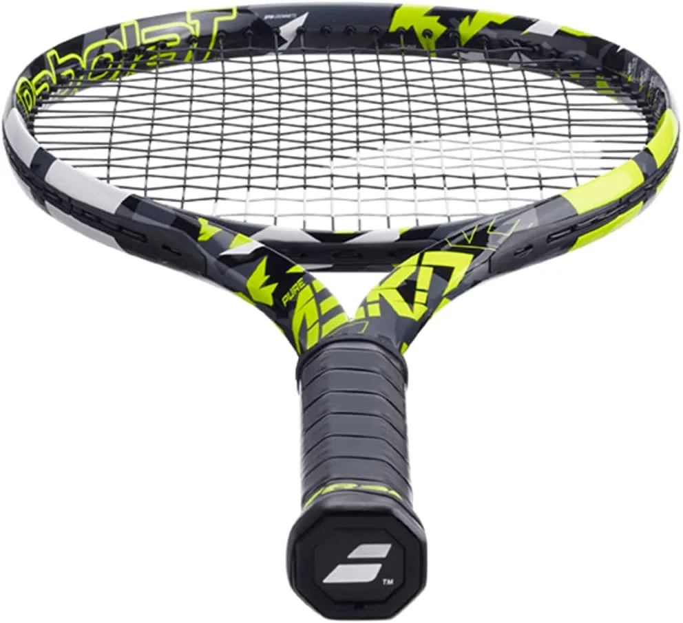 Babolat Теннисная ракетка Pure Aero (7-го поколения) - 16 г, белая, с синтетическим наполнителем, средней жесткости — фото 3