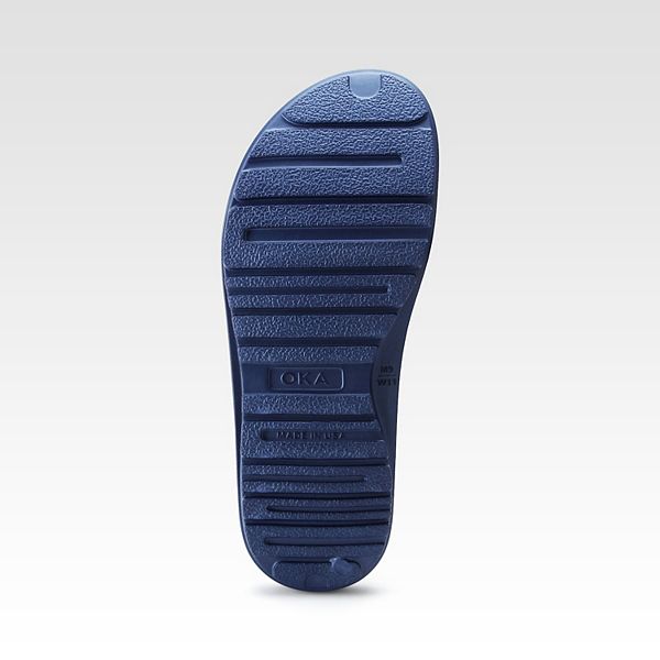 Взрослые легкие амортизирующие восстановительные шлепанцы Oka Recovery Footwear, Ocean Float Blue — фото 4