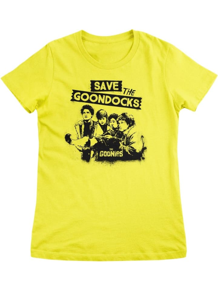 

The Goonies Футболка "Save The Goondocks Girly Tee" желтого цвета, Желтый, The Goonies Футболка "Save The Goondocks Girly Tee" желтого цвета