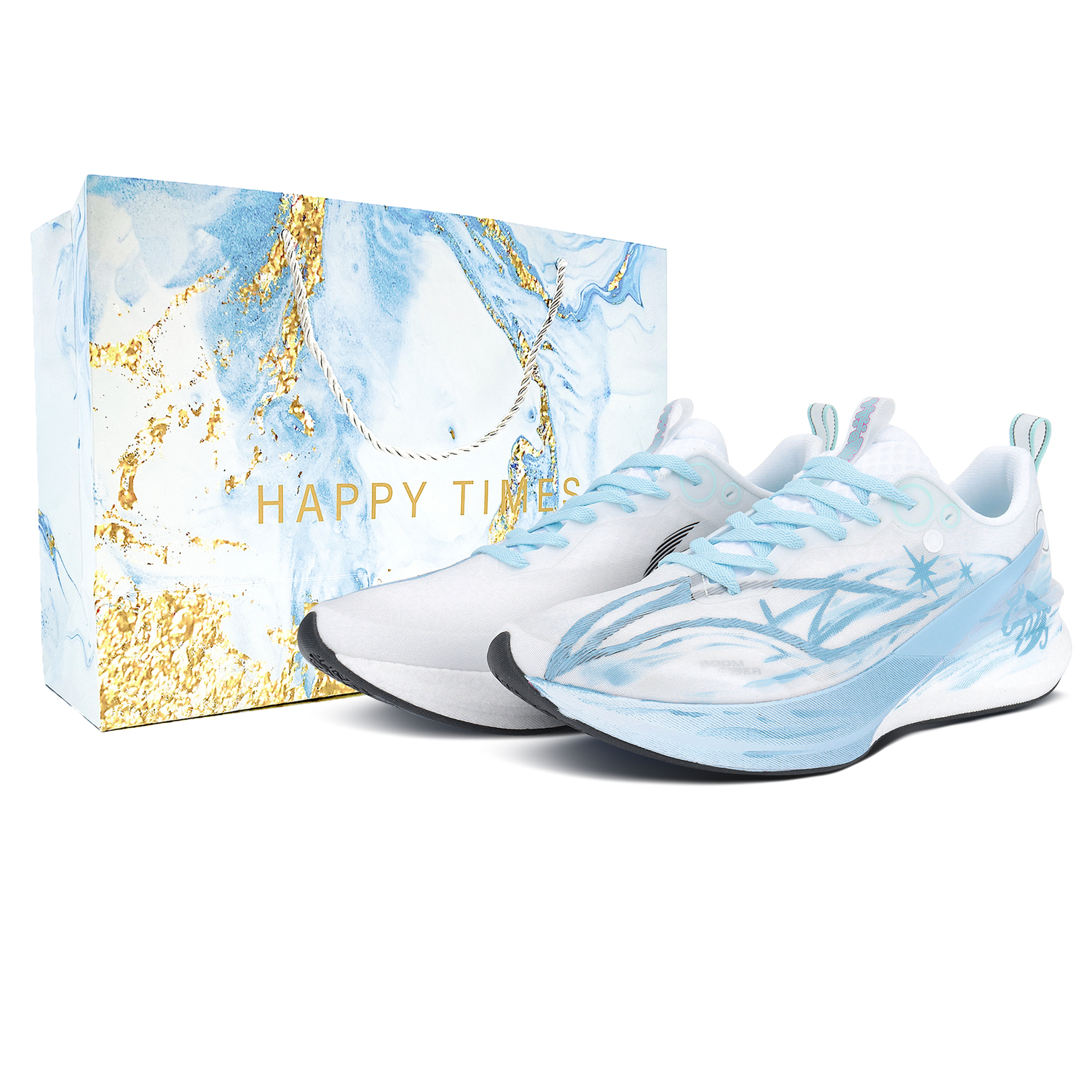 

Li-Ning Li Ning Red Hare 8PRO Текстильные амортизирующие износостойкие низкие кроссовки для повседневного бега Unisex синий белый