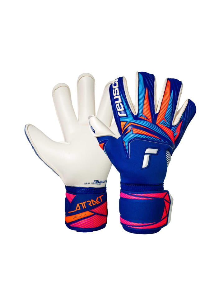 

Reusch Вратарские перчатки Attrakt Gold X Roll Finger, модель 4126, цвет синий/белый/ярко-синий