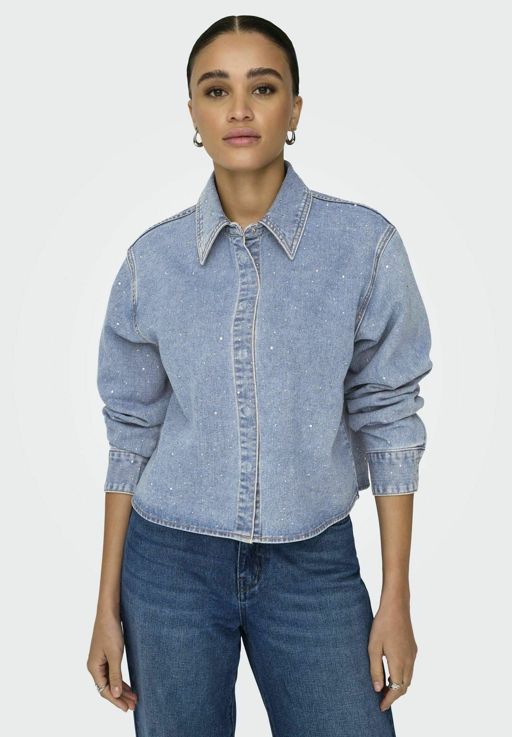 

Рубашка ONLY, цвет Light Blue Denim