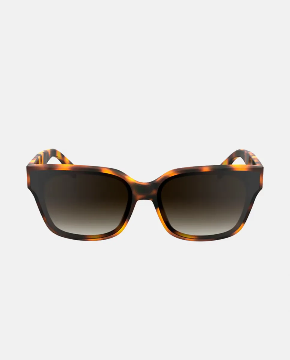 

Женские квадратные ацетатные солнцезащитные очки с градиентными линзами Karl Lagerfeld, темно-коричневый