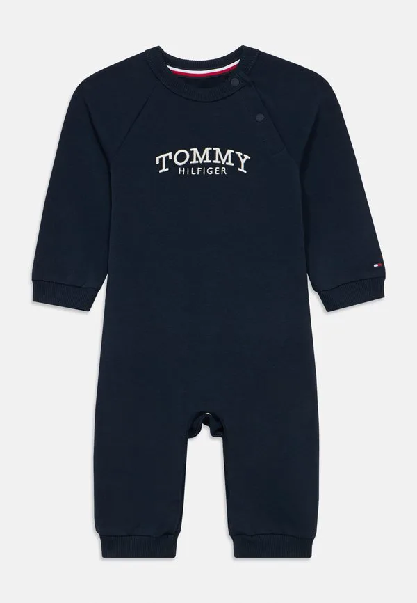 Комбинезон из махровой ткани с вышивкой логотипа Tommy Hilfiger, Dark Night Navy