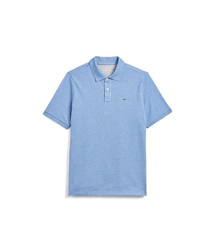 Пиксельное поло Edgartown Vineyard Vines Kids, Breaker Blue