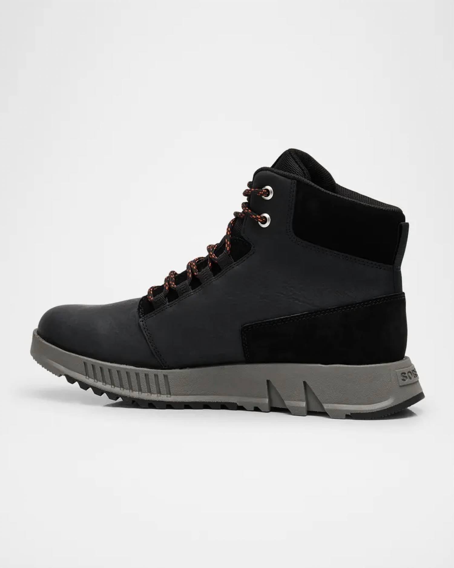 Мужские ботинки Mac Hill Mid из замши и кожи в черном цвете, Quarry Sorel — фото 2