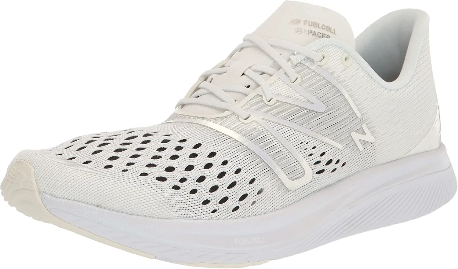 New Balance Мужские кроссовки FuelCell Supercomp Pacer V1, белый/серебристый — фото 2