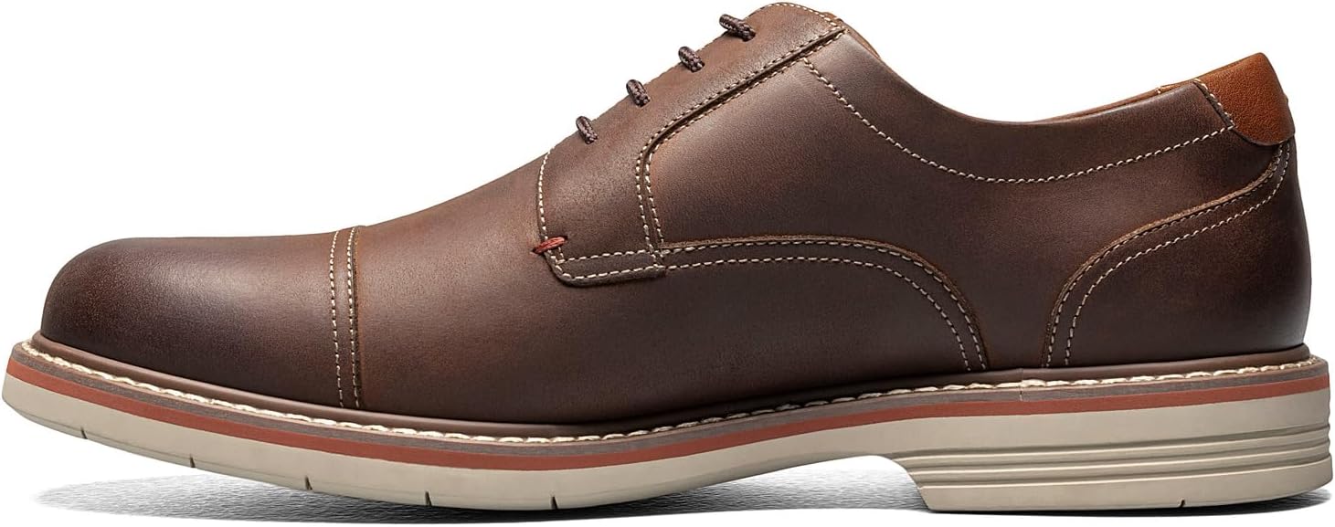 Мужские оксфорды Florsheim Norwalk с застежкой на носке, коричневый — фото 4