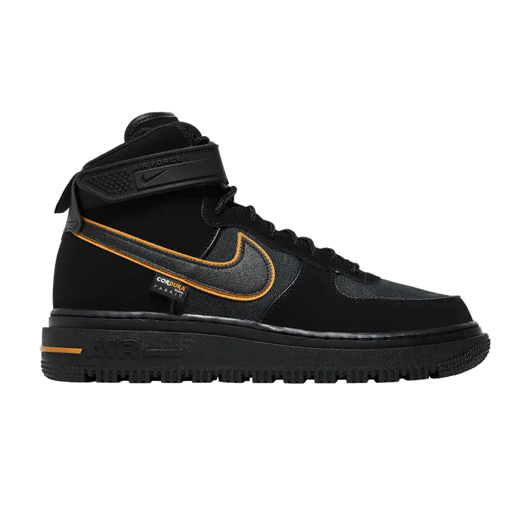 

Кроссовки Nike Air Force 1 Boot 'Black University Gold', черный