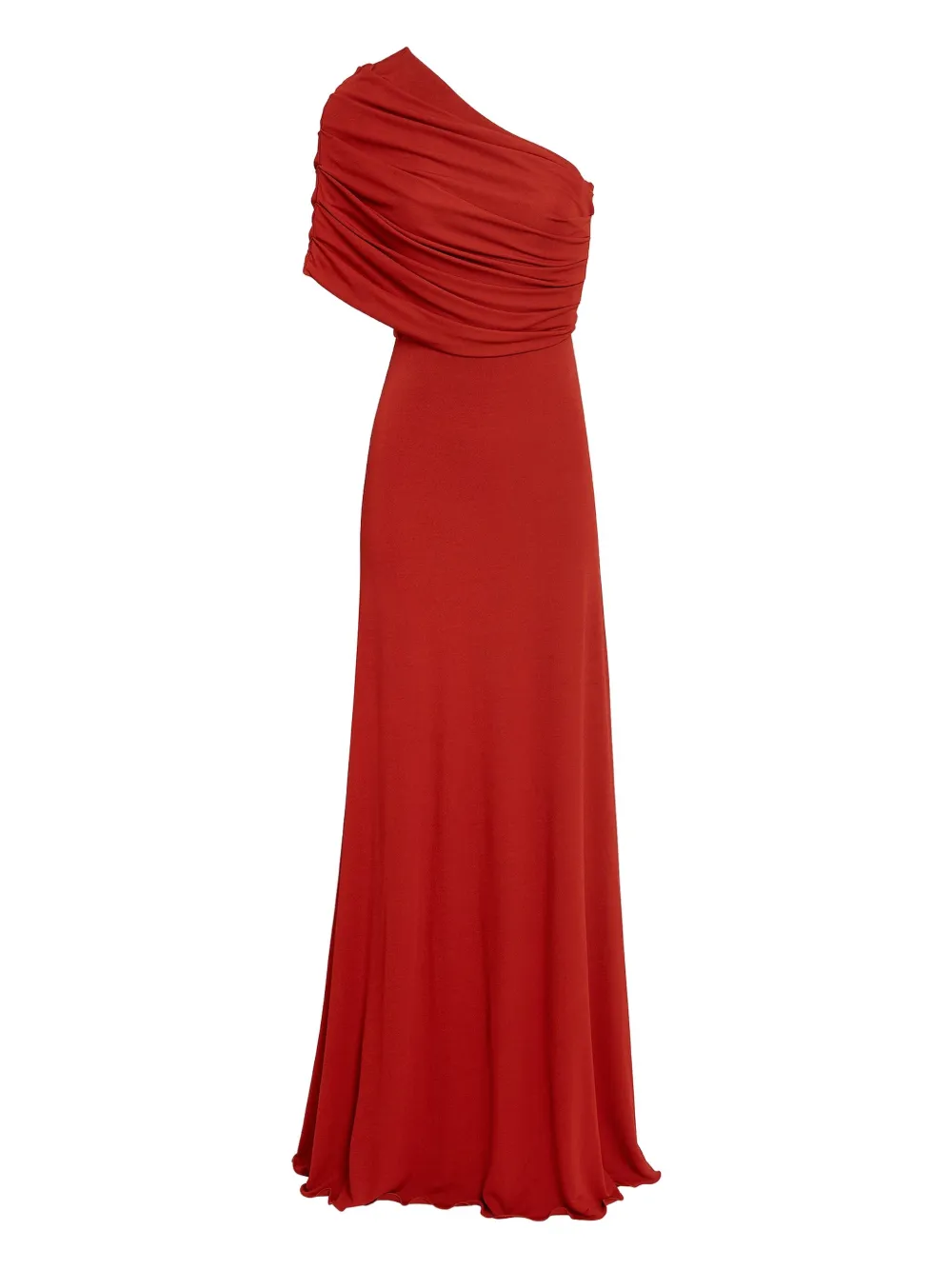 

Драпированное платье на одно плечо Giambattista Valli, красный