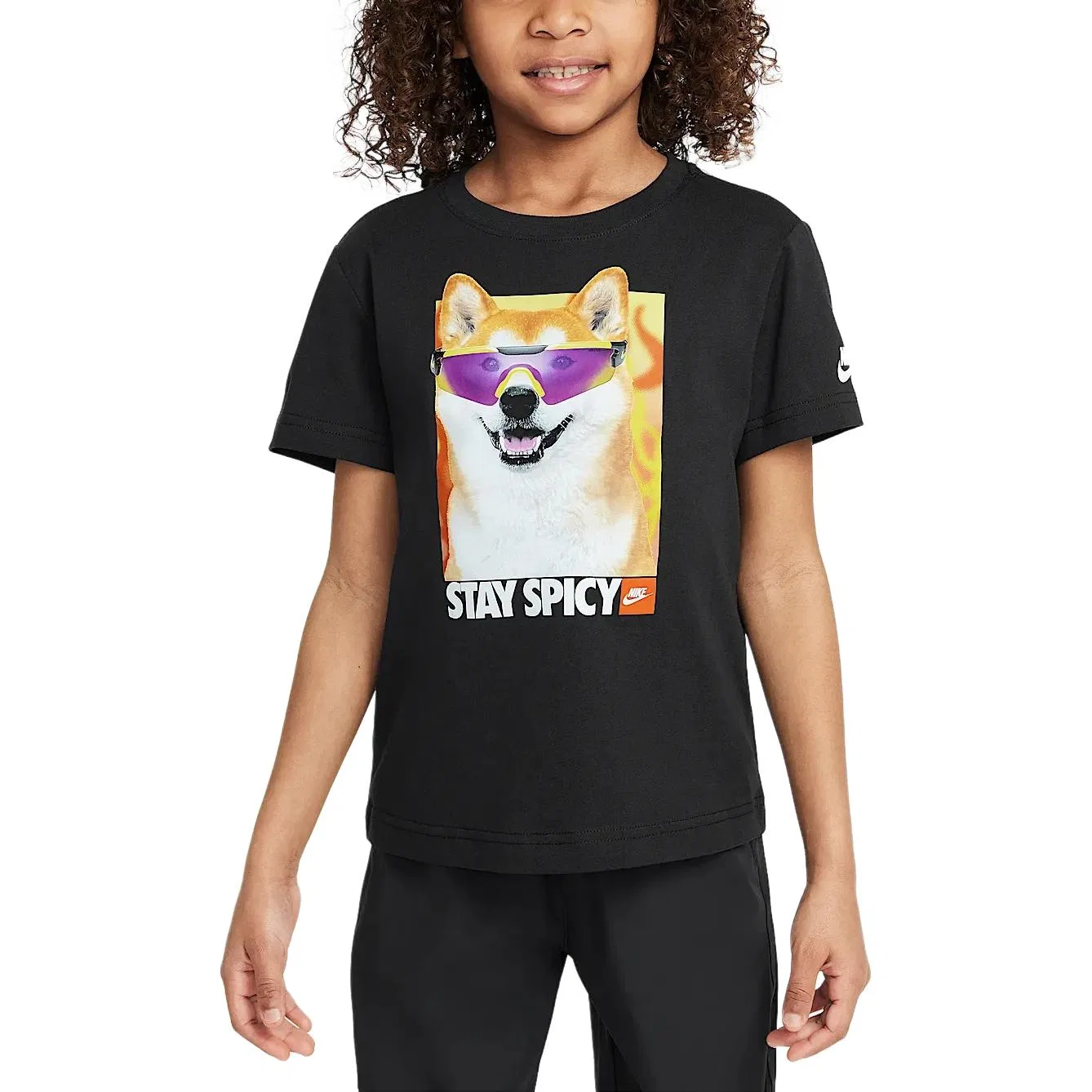 Футболка Stay Spicy Black для детей 3-7 лет Nike
