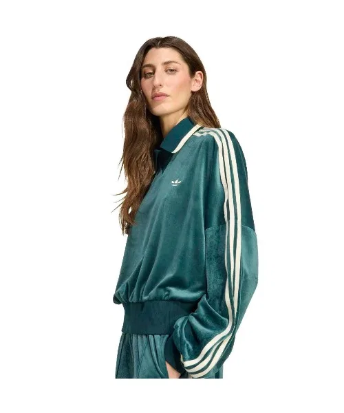 Толстовка adidas Originals x Liberty London из тисненого бархата — фото 3