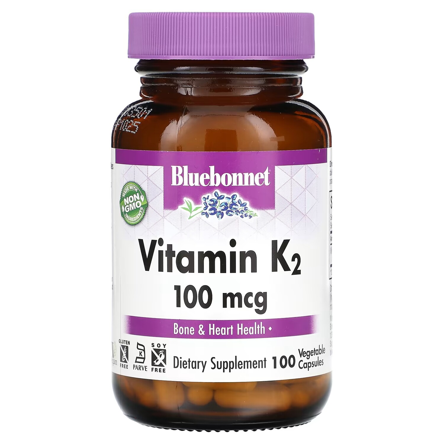 

Витамин К2 Bluebonnet Nutrition 100 мкг, 100 растительных капсул