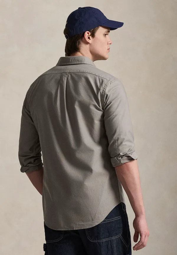 Рубашка-Оксфорд, сшитая на заказ, окрашенная методом октофиль. Polo Ralph Lauren, Perfect Grey — фото 3