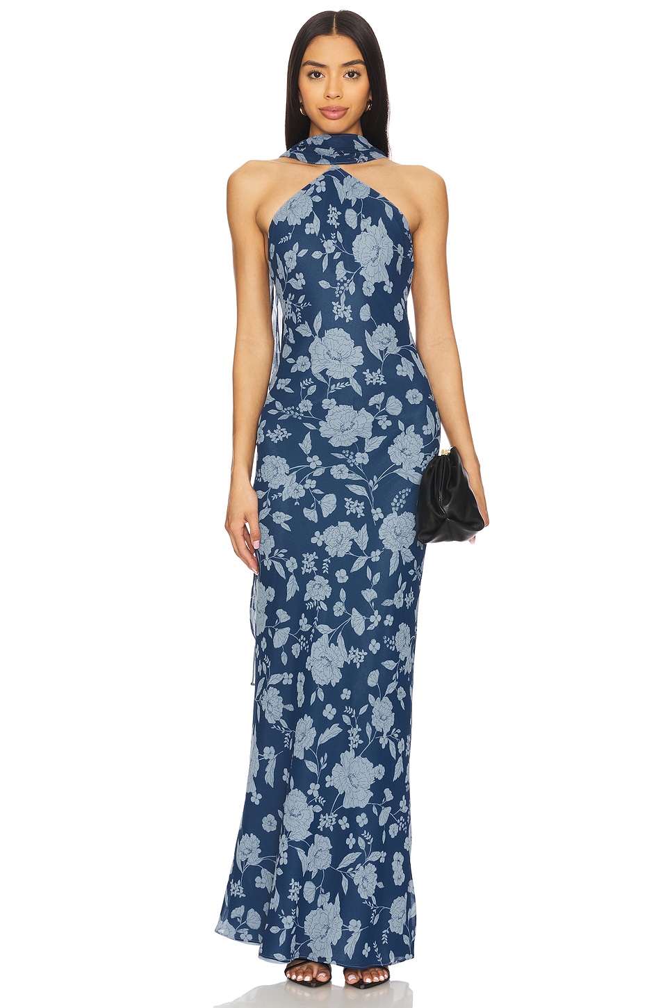

X revolve платье avery от Stone Cold Fox, blue floral