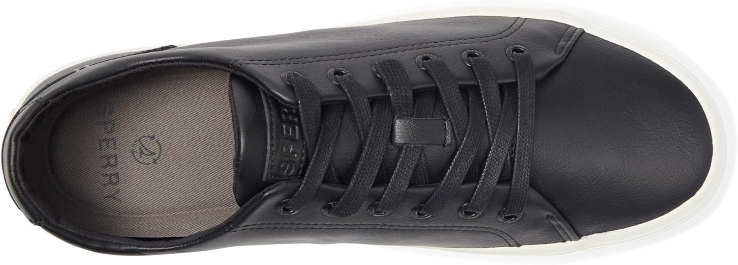 Мужские кожаные кроссовки Sperry Striper, черный — фото 2