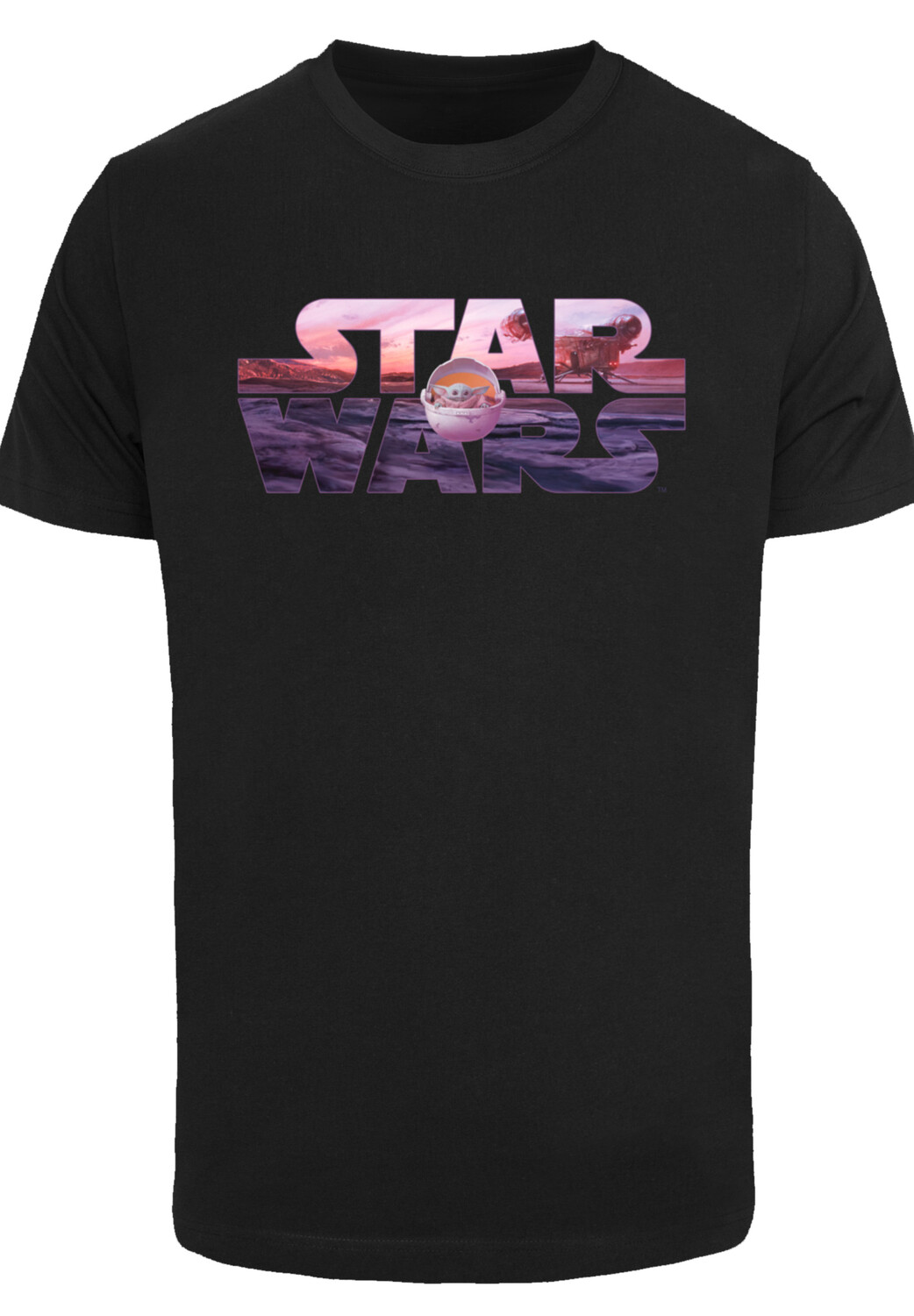

Футболка F4NT4STIC Star Wars The Mandalorian Child Ride The Sky, черный