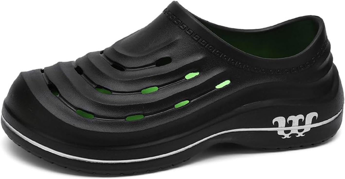

Сабо Armadillo для медсестер, садовая обувь для женщин и мужчин, противоскользящие туфли Generic, черный