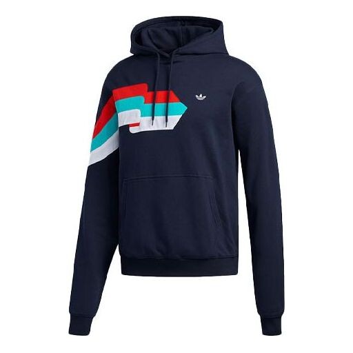 

Толстовка originals ripple hoody alphabet printing hooded long sleeves blue Adidas, синий