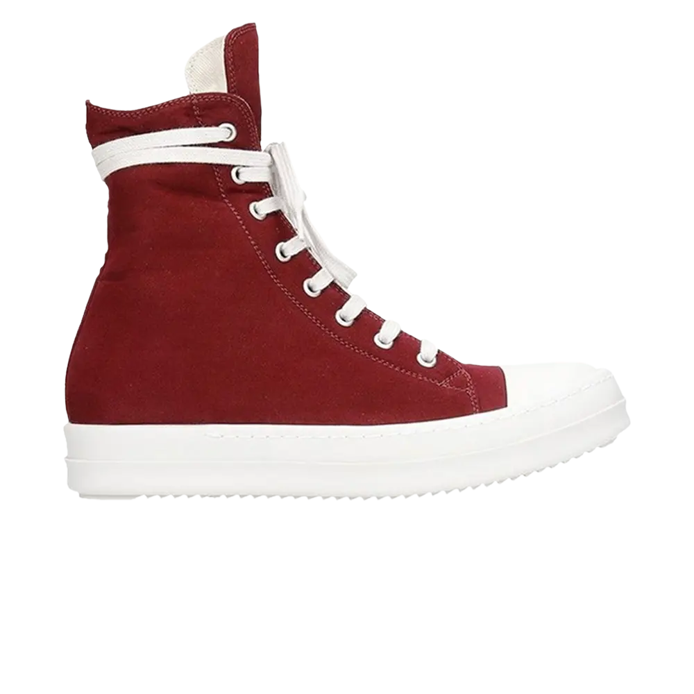 

Высокие кроссовки Rick Owens Wmns DRKSHDW Twill High, красный